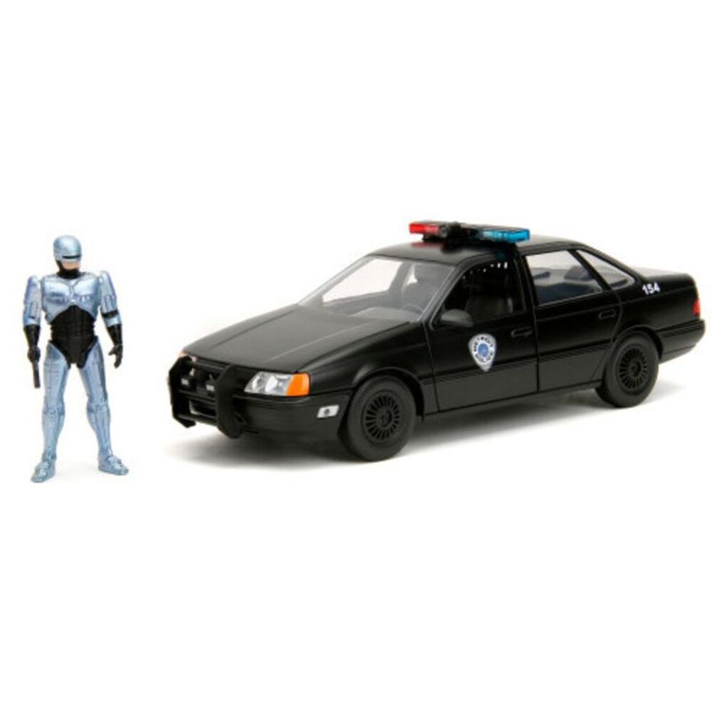 Jada Toys - 1:24 Robocop - Hollywood Rides - '86 Ford Taurus Chrome w/ Robocop